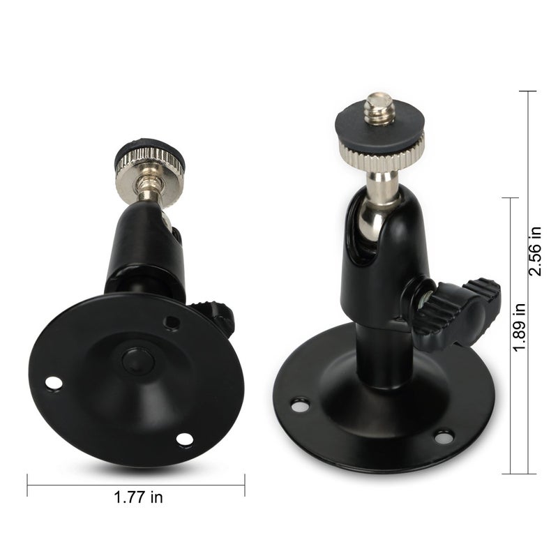 SERMICLE Security Wall Mount for Stick Up Cam Wired/Batter, Metal Security Camera Bracket for Oculus Sensor,Arlo, Arlo Pro, 360Â° Rotation 1/4" Screw (3 Pack,White) - Image 3